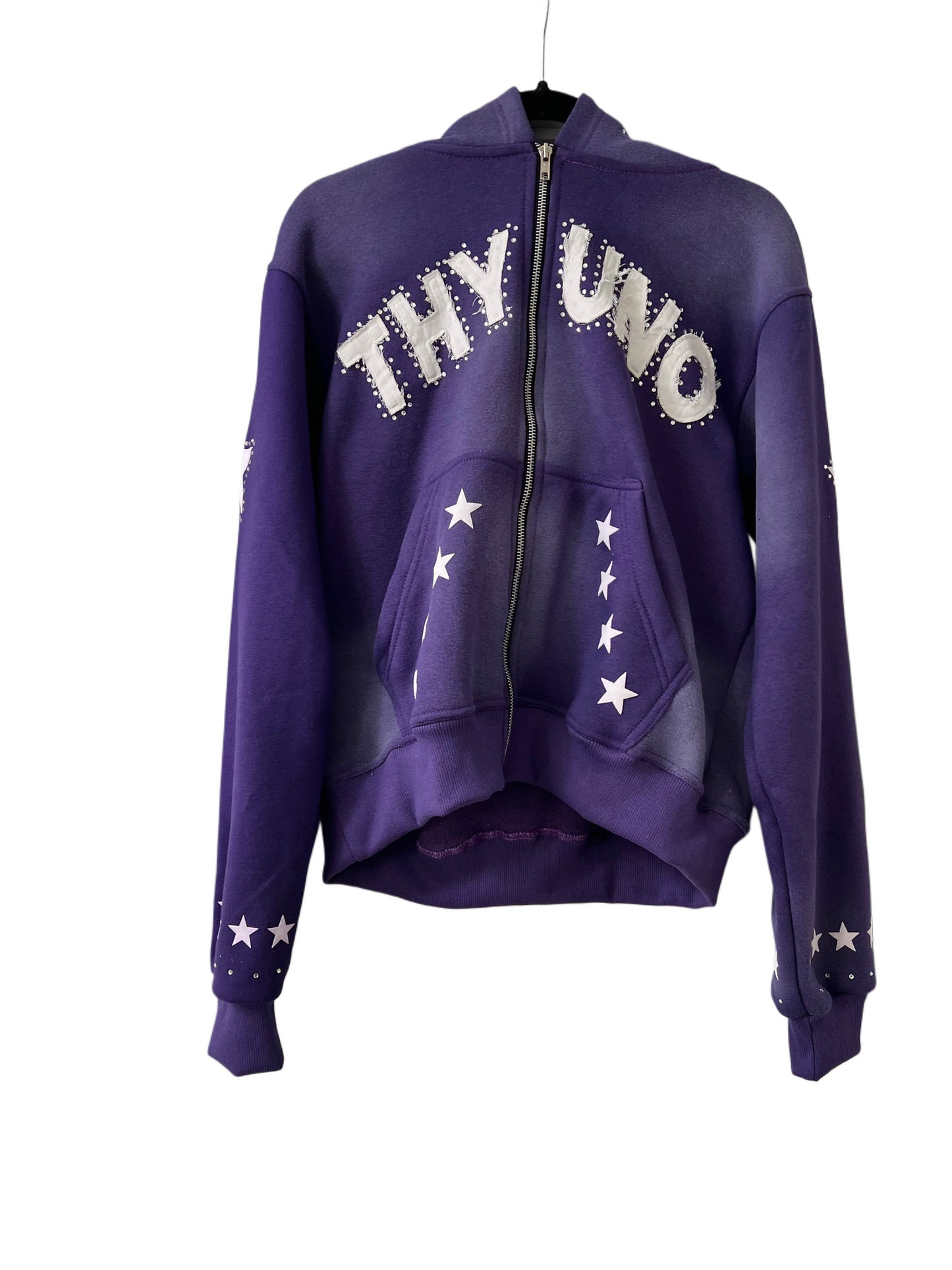 Purple "Separation = Elevation" Zip up