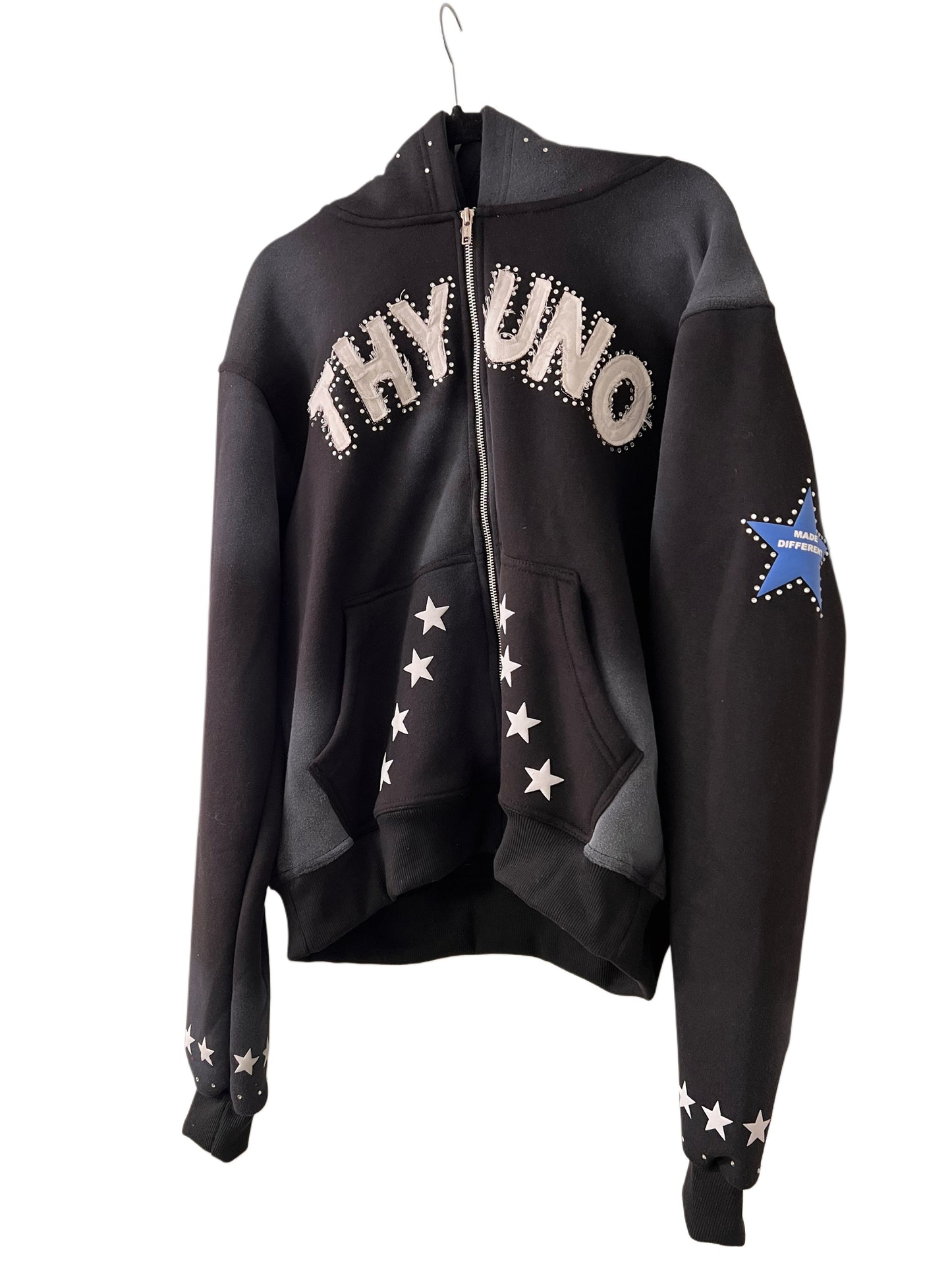 Black "Separation = Elevation" Zip-up